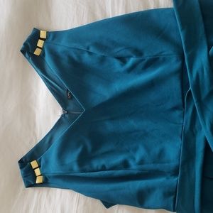 Lane Bryant Women's Teal Jumpsuit